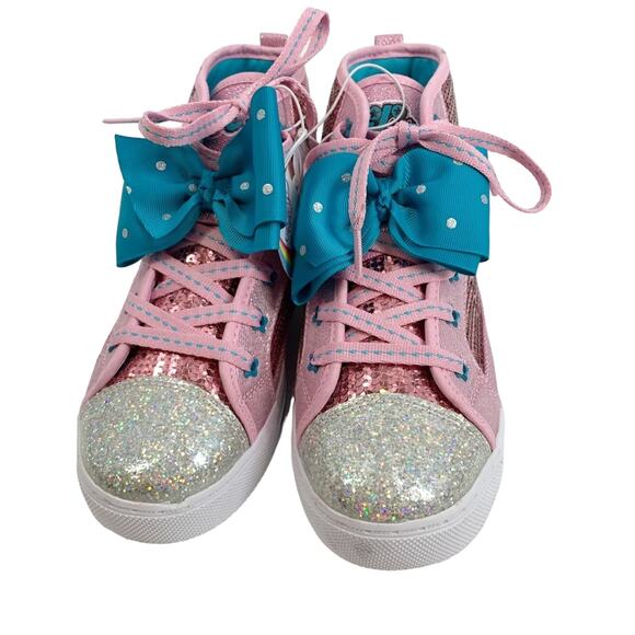 Nickelodeon Girls Sneakers Pink Sequin Sparkly Big Girls Size 3 NWT Jojo Sewa - Picture 4 of 6